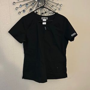 Black scrub top